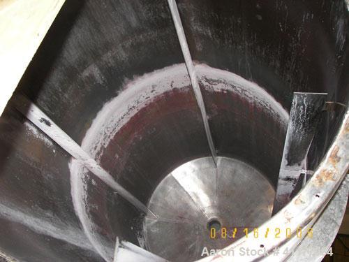 Used Will Flow kettle, 750 gallon, 316 stainless steel, vertical. 48" diameter x 94" straight side. Open top, no cover, dished bottom. Dimple jacket rated 55 psi at 300 deg F. Removable stainless ste...