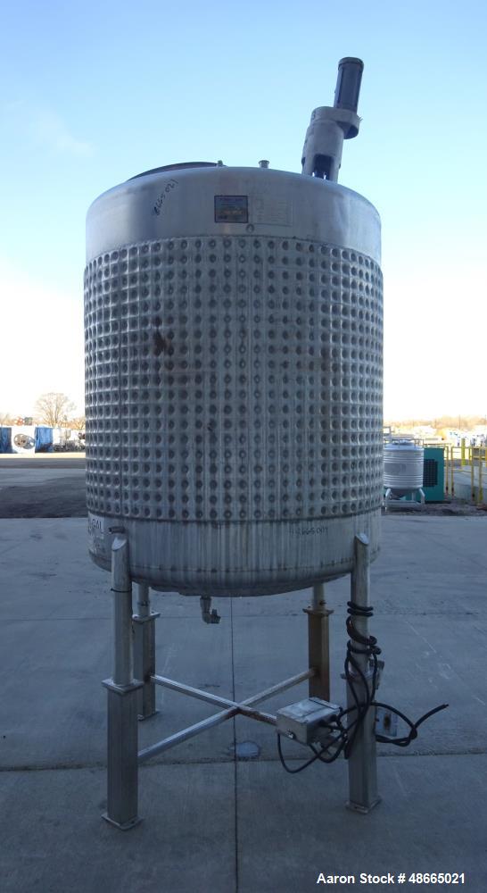 Used Perma-San Kettle, Model 968 PVC, 968 Gallon 316 Stainless Steel, Vertical.