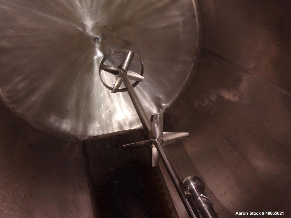 Used Perma-San Kettle, Model 968 PVC, 968 Gallon 316 Stainless Steel, Vertical.