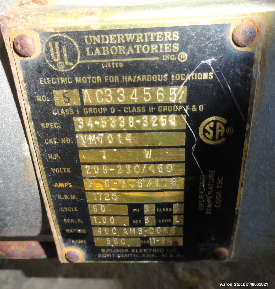 Used Perma-San Kettle, Model 968 PVC, 968 Gallon 316 Stainless Steel, Vertical.