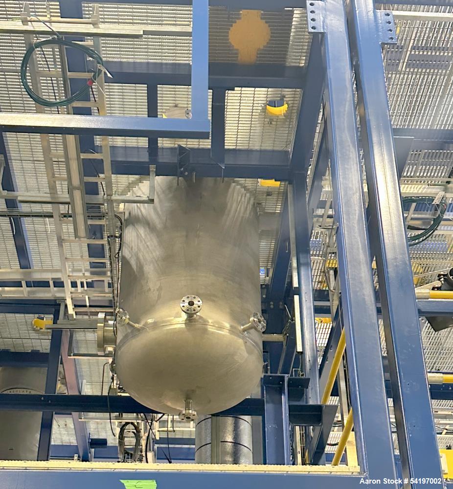 Unused ADM Stainless, Type 48" OD C-110 Separator, Model C.V.  891 gallon, approximately 48" diameter x 103" straight side.  Vertical, 304 stainless steel.  600/FV PSIG at -20 to  350 degreesF. Seria...