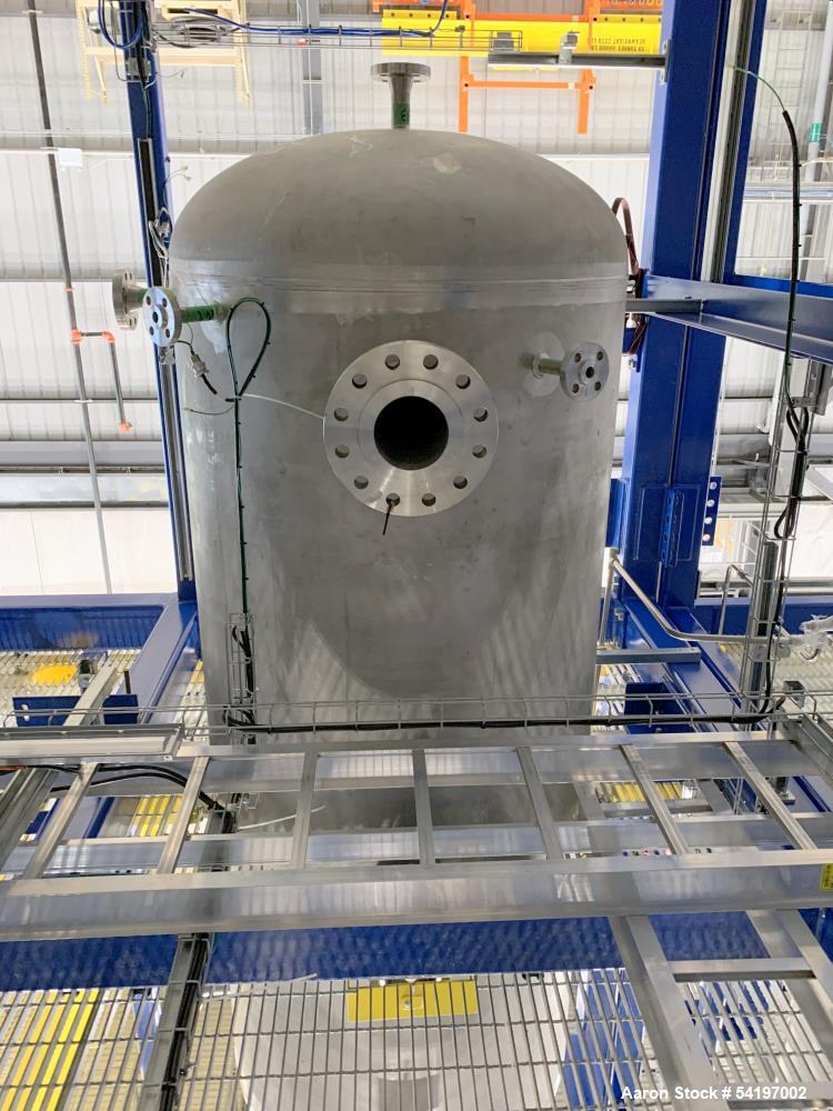 Unused ADM Stainless, Type 48" OD C-110 Separator, Model C.V.  891 gallon, approximately 48" diameter x 103" straight side.  Vertical, 304 stainless steel.  600/FV PSIG at -20 to  350 degreesF. Seria...