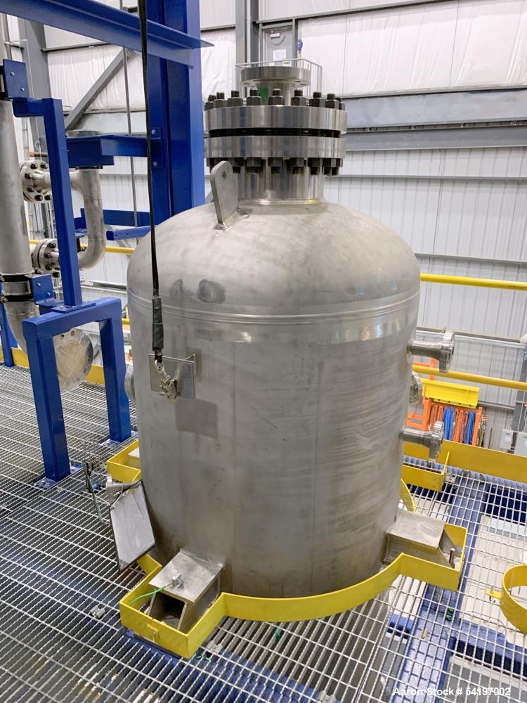 Unused ADM Stainless, Type 48" OD C-110 Separator, Model C.V.  891 gallon, approximately 48" diameter x 103" straight side.  Vertical, 304 stainless steel.  600/FV PSIG at -20 to  350 degreesF. Seria...