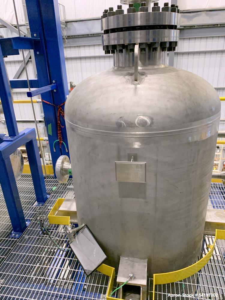 Unused ADM Stainless, Type 48" OD C-110 Separator, Model C.V.  891 gallon, approximately 48" diameter x 103" straight side.  Vertical, 304 stainless steel.  600/FV PSIG at -20 to  350 degreesF. Seria...