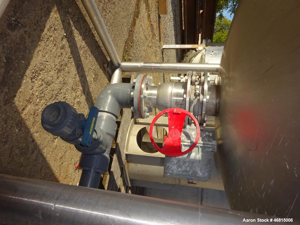 Used Tank, Approximate 700 Gallon, 304 Stainless Steel, Vertical