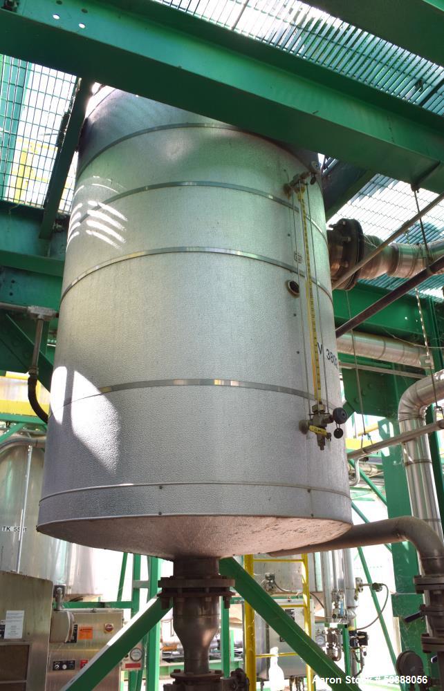 Used Alaskan Copper Works Pressure Tank, Approximate 500 Gallon, 316L Stainless Steel, Vertical. Approximate 42” diameter x 82” straight side, dished top and bottom. Internal rated 35 psi at -20 to 2...