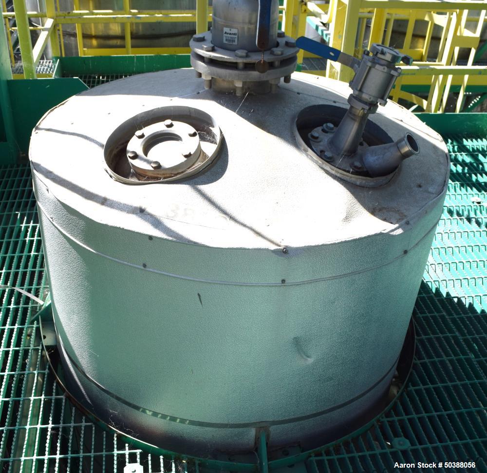 Used Alaskan Copper Works Pressure Tank, Approximate 500 Gallon, 316L Stainless Steel, Vertical. Approximate 42” diameter x 82” straight side, dished top and bottom. Internal rated 35 psi at -20 to 2...