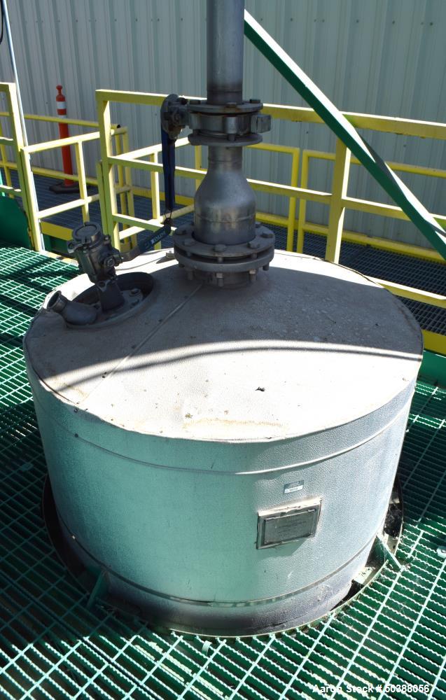Used Alaskan Copper Works Pressure Tank, Approximate 500 Gallon, 316L Stainless Steel, Vertical. Approximate 42” diameter x 82” straight side, dished top and bottom. Internal rated 35 psi at -20 to 2...