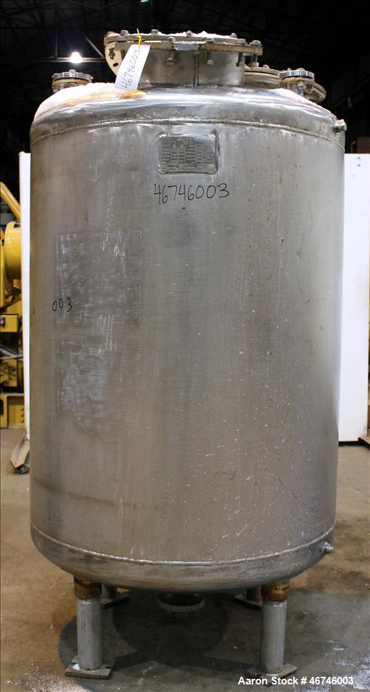 Used Merck & Co Inc Tank, Approximately 500 Gallon, 316 Stainless Steel, Vertic