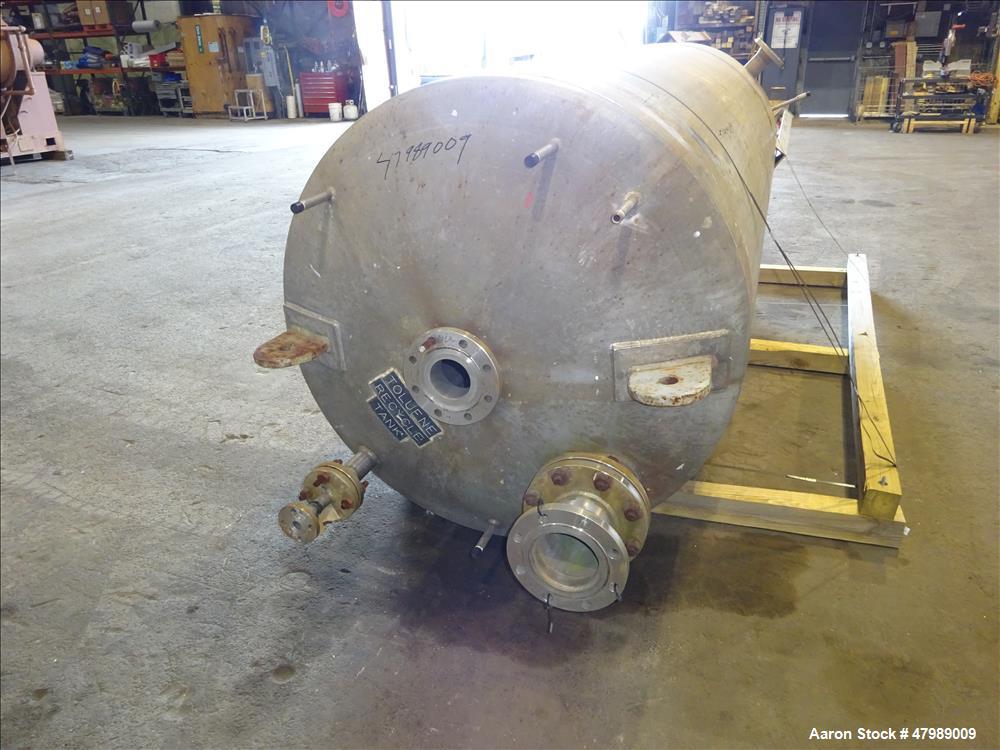 Used Alloy Fabricators Pressure Tank. Approximate 850 Gallon, 304 Stainless Ste