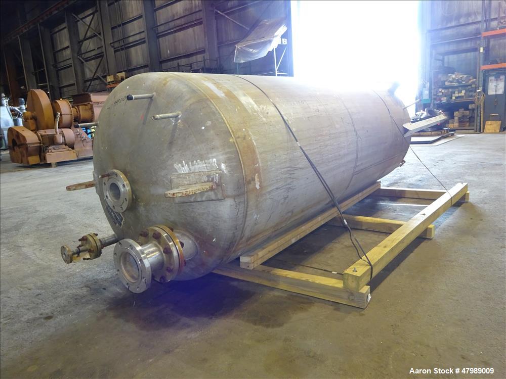 Used Alloy Fabricators Pressure Tank. Approximate 850 Gallon, 304 Stainless Ste