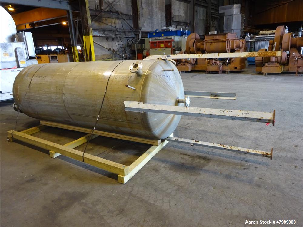Used Alloy Fabricators Pressure Tank. Approximate 850 Gallon, 304 Stainless Ste