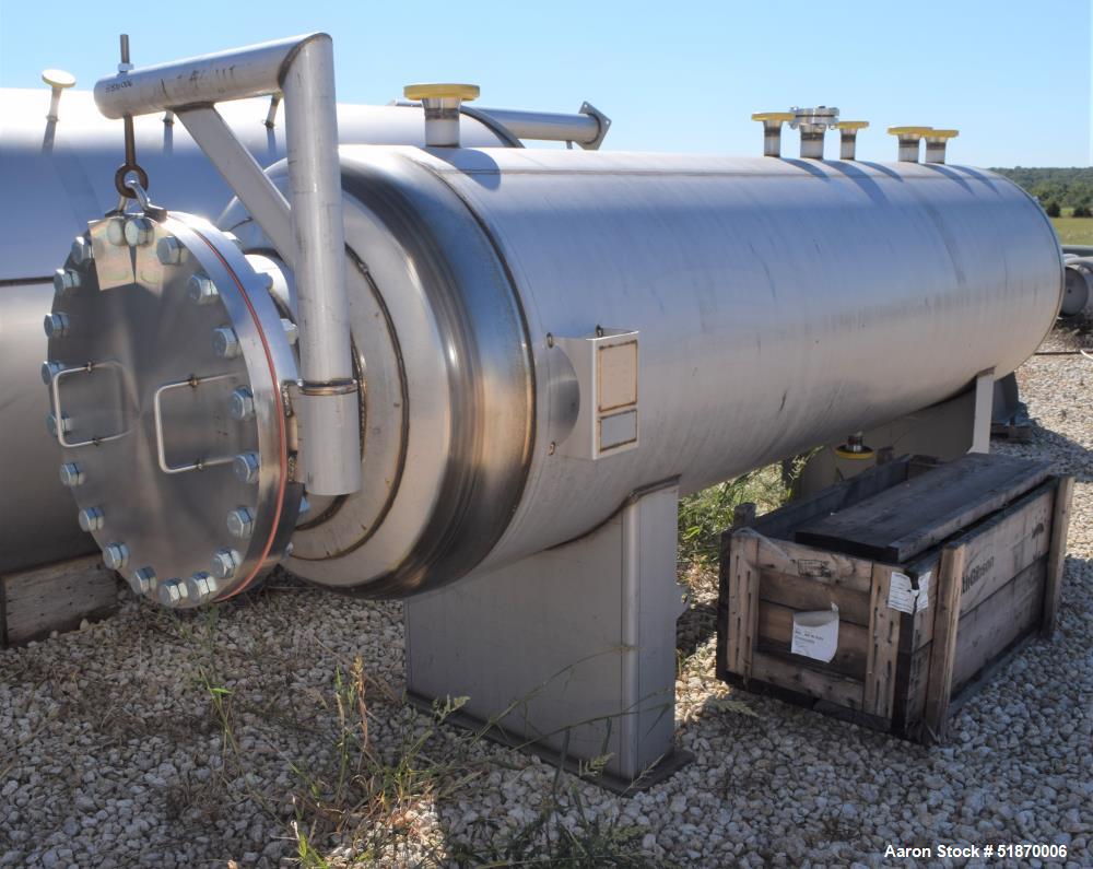 Apache Tank Inlet Unused- Apache Stainless Pressure Tank / Coalescer, 967 Gallon, 304L