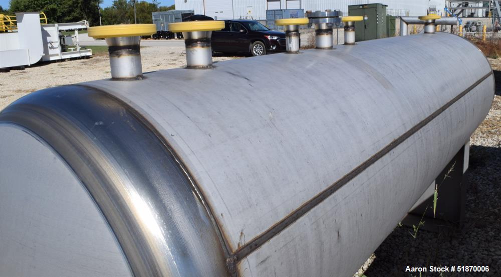 Apache Tank Inlet Unused- Apache Stainless Pressure Tank / Coalescer, 967 Gallon, 304L