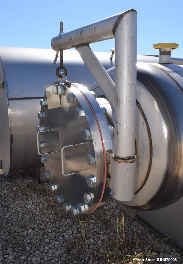 Apache Tank Inlet Unused- Apache Stainless Pressure Tank / Coalescer, 967 Gallon, 304L