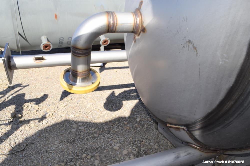 Unused- Apache Stainless Pressure Tank, 695 Gallon, 304L Stainless Steel, Vertical. 48" Diameter x 72" straight side, 2:1 elliptical top & bottom. Internal rated 150 psi / Full Vacuum at -20 to 250 d...