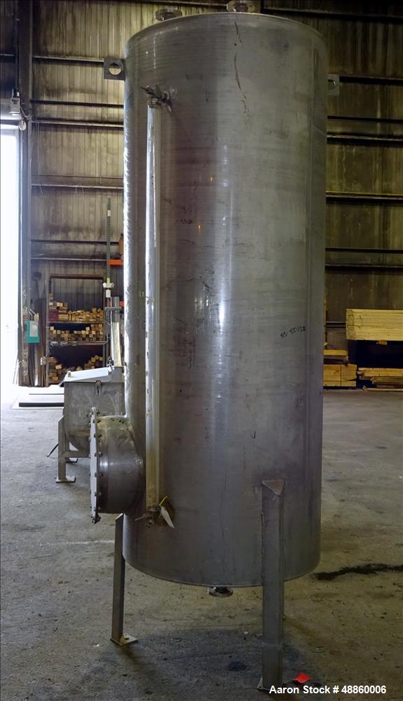 Used Bendel Tank, Approximate 500 Gallon, 304L Stainless Steel, Vertical.