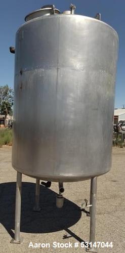 Used C.E. Howard 850 Gallon Stainless Steel Jacketed Tank – 304 SS, ASME Rated