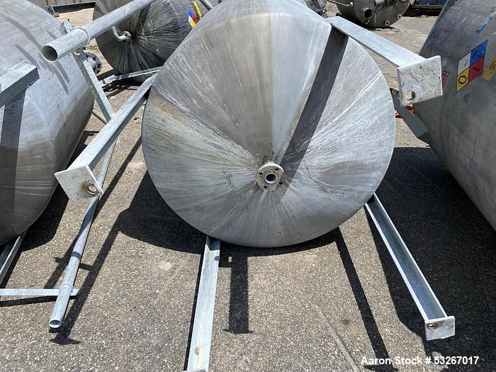 Used Circleville Metal Works 750 Gallon 304 Stainless Steel Mix Tank | Anchor Agitator | 5 HP Motor | Dished Top & Bottom