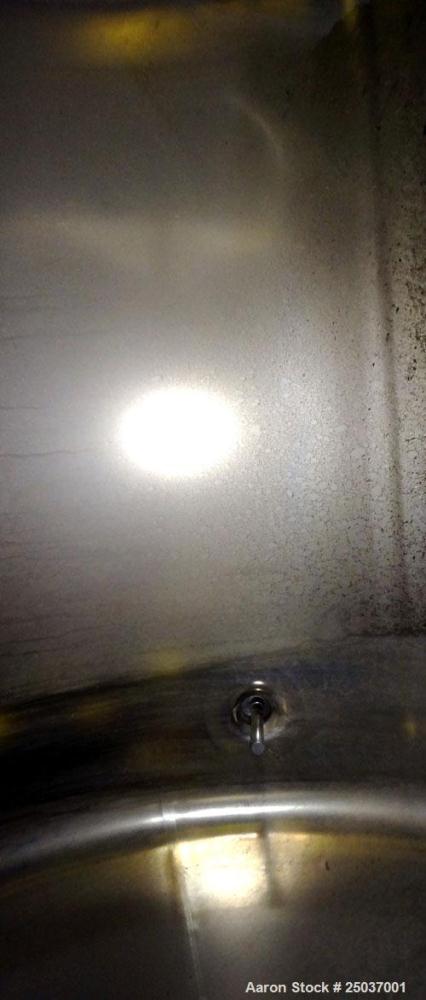 Used DCI WFI Storage Pressure Tank, 500 Gallon, 316L Stainless Steel, Vertical. 53-3/4” Diameter x 44” straight side, dished top and bottom. Internal rated +30/-15 psi at 250 degrees F. Openings top ...