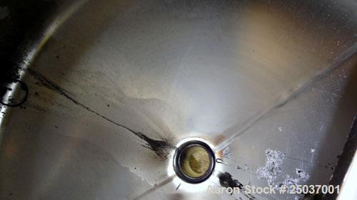 Used DCI WFI Storage Pressure Tank, 500 Gallon, 316L Stainless Steel, Vertical. 53-3/4” Diameter x 44” straight side, dished top and bottom. Internal rated +30/-15 psi at 250 degrees F. Openings top ...