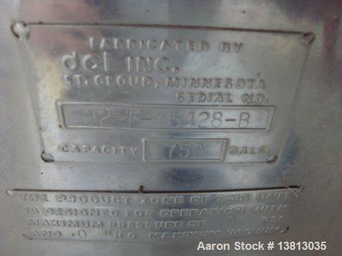 Used DCI 750 Gallon stainless steel, hot water jacketed, process tank with dual agitation, Lightnin style mixer and additional product whip.Dims- 79" Diam Overall Dims- 7' L X 7' W X 10' Tall. Lighti...