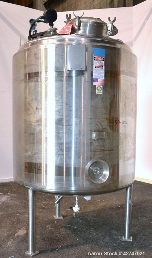 Unused- DCI Pressure Tank, 3000 Liter (792 Gallon), 316L Stainless Steel, Vertical. 60’’ Diameter x 58’’ straight side, dished top and bottom. Internal rated 50/-15 psi at 350 degrees F. Tank insulat...