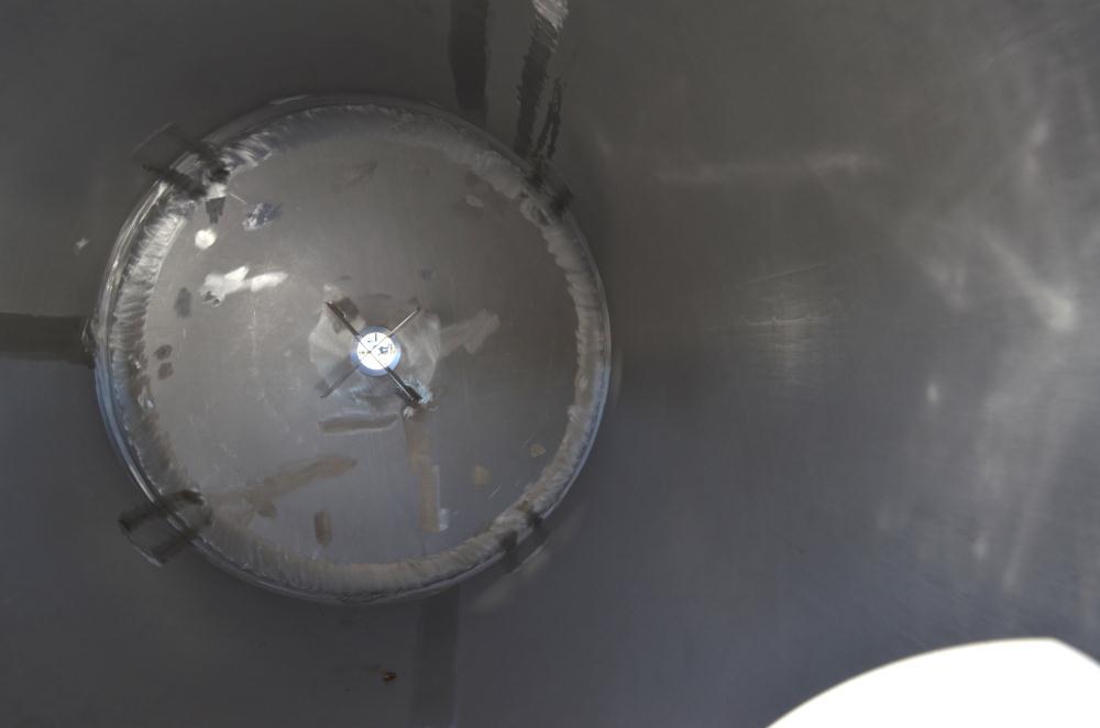 Used Unused DCI Pressure Tank, 686 Gallon (2600 Liter), 316L Stainless Steel, Vertical. Approximate 48" diameter x 78" straight side, dished top and bottom. Internal rated 90 psi at -20 to 500 degree...