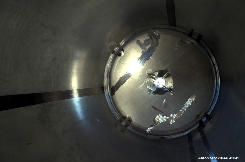 Unused- DCI Pressure Tank, 686 Gallon (2600 Liter), 316L Stainless Steel, Vertical. Approximate 48" diameter x 78" straight side, dished top and bottom. Internal rated 90 psi at -20 to 500 degrees F....