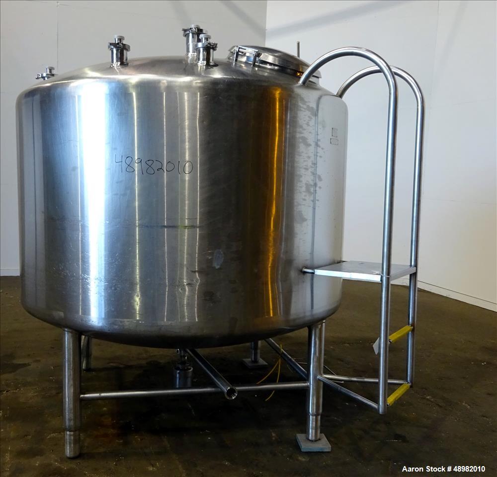 Used- DCI Tank, 800 Gallon, 316 Stainless Steel, Vertical.