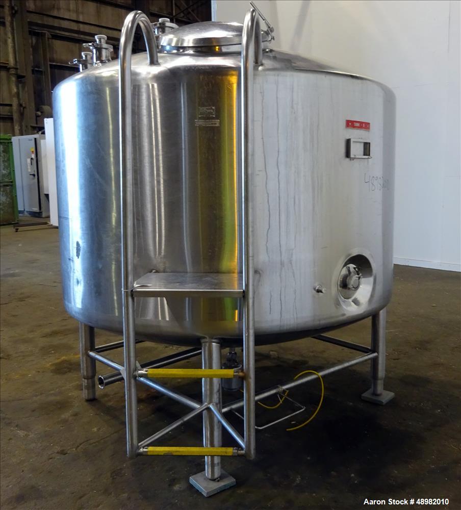 Used DCI Tank, 800 Gallon, 316 Stainless Steel, Vertical.