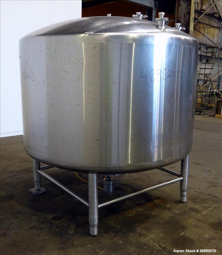 Used- DCI Tank, 800 Gallon, 316 Stainless Steel, Vertical.