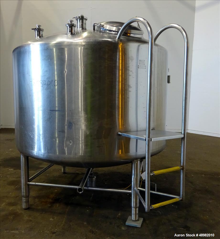 Used- DCI Tank, 800 Gallon, 316 Stainless Steel, Vertical.