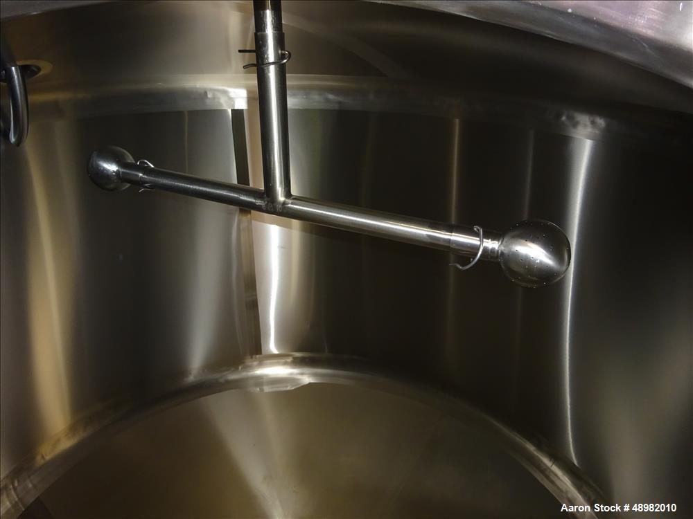 Used DCI Tank, 800 Gallon, 316 Stainless Steel, Vertical.