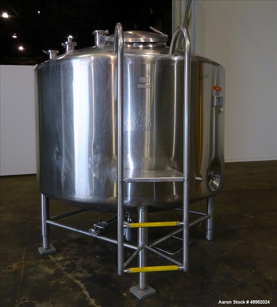 Used DCI Tank, 800 Gallon, 316 Stainless Steel, Vertical.