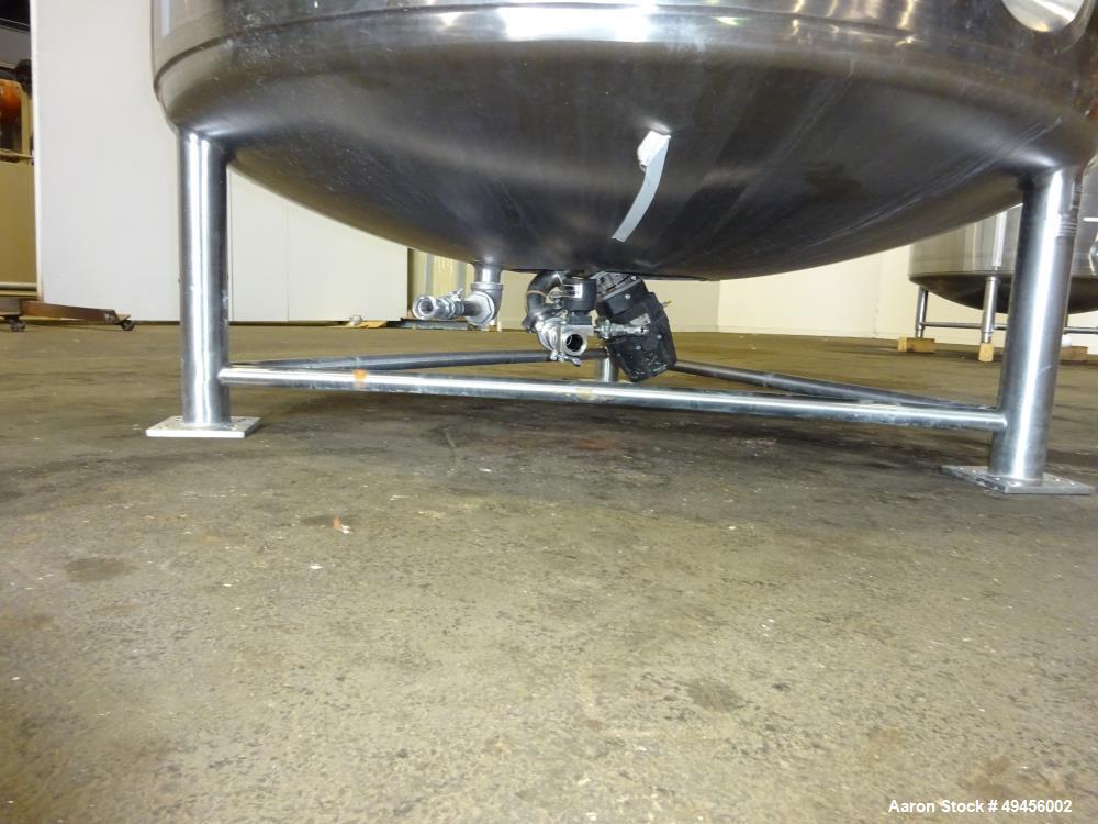 Used DCI Jacketed Tank, 900 Gallon