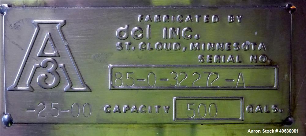 Used DCI 500 Gallon Cooker / Mixer