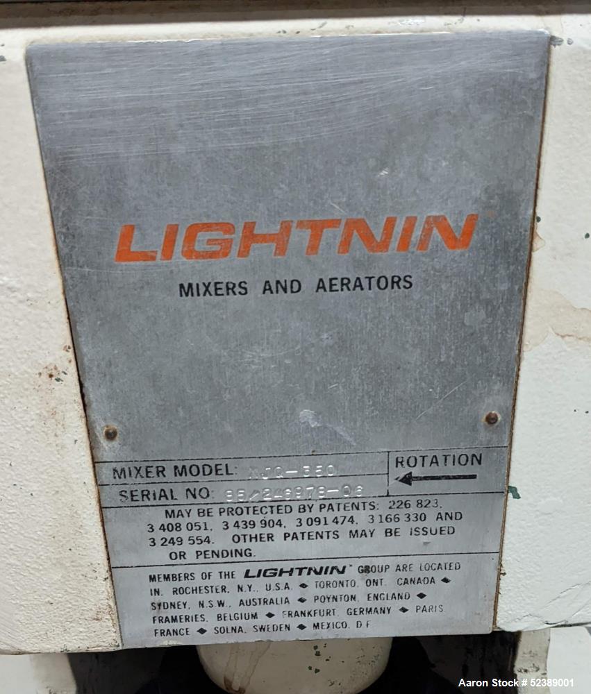 Used DCI Jacketed Mix Tank, Approximate 750 Gallon, 316 Stainless Steel, Vertical. Approximate 53.75" diameter x 81" deep. Flat top with 1/2 hinged cover, sloped bottom. 304 Stainless steel dimple ja...