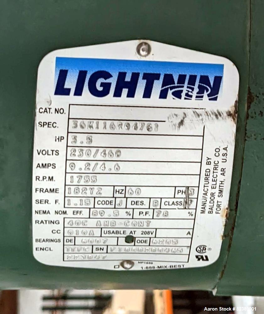 Used DCI Jacketed Mix Tank, Approximate 750 Gallon, 316 Stainless Steel, Vertical. Approximate 53.75" diameter x 81" deep. Flat top with 1/2 hinged cover, sloped bottom. 304 Stainless steel dimple ja...