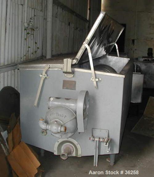 Used Delaval Coil Vat Batch Processor, 660 Gallon, 4300 Pound Capacity. 40" Wide x 106" long x approximately 36" deep. Coil agitator, 15 turns of 2" diameter pipe for heating or cooling. Insulated pa...