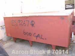 Used Delaval coil vat batch processor, 770 gallon, 4300 pound capacity. 42" wide x 106" long x approximately 40" deep. Coil agitator, 17 turns of 2" diameter pipe for heating or cooling. Insulated pa...
