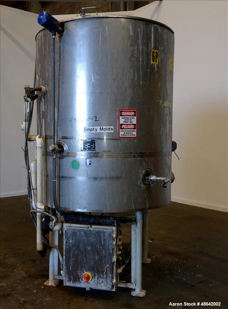 Used- Feldmeier Tank, Approximate 650 Gallons, 304 Stainless Steel, Ver