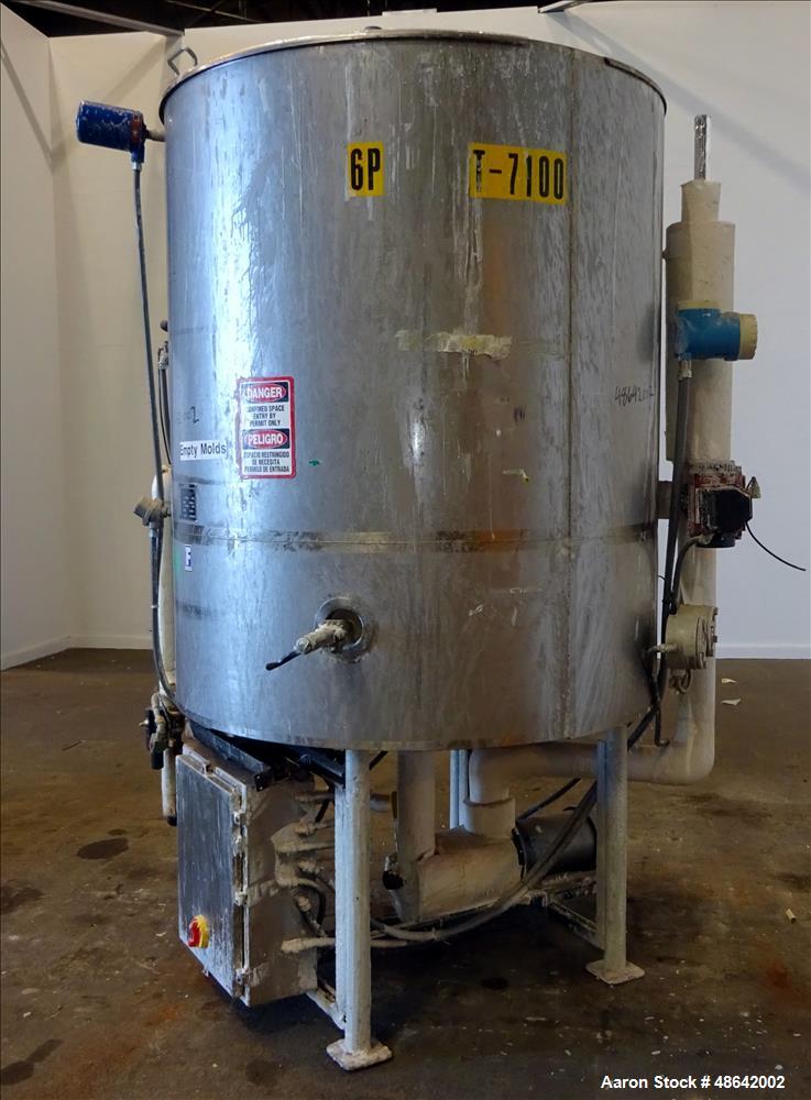 Used- Feldmeier Tank, Approximate 650 Gallons, 304 Stainless Steel, Ver