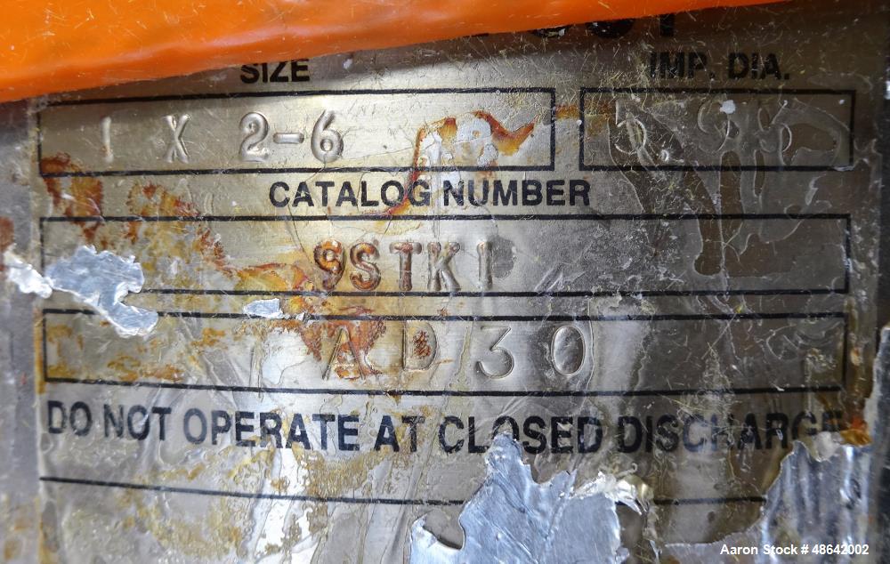 Used Feldmeier Tank, Approximate 650 Gallons, 304 Stainless Steel, Ver