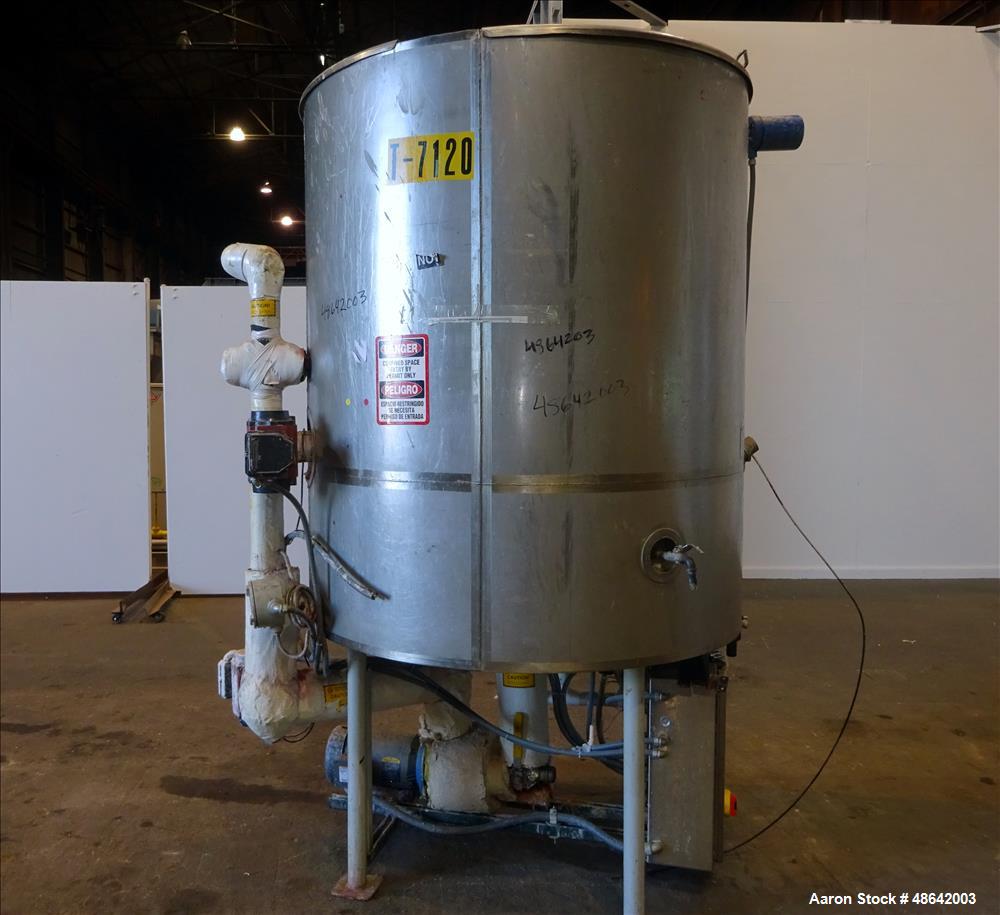 Used Feldmeier Jacketed Tank, Approximate 650 Gallons, 304 Stainless Steel, Ver