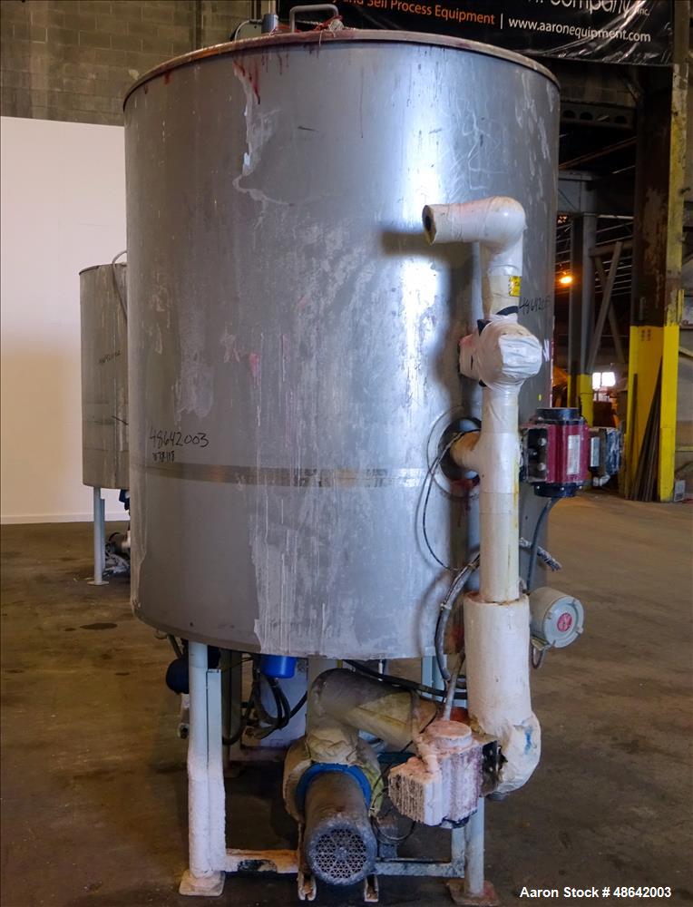 Used Feldmeier Jacketed Tank, Approximate 650 Gallons, 304 Stainless Steel, Ver