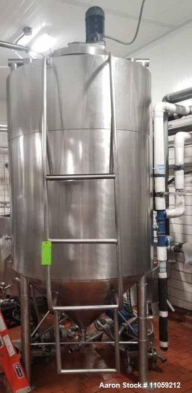 Used- Grace/Rietz 700 Gallon Jacketed Processing Tank/Kettle with Sweep Mixer