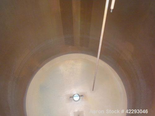 Used Hartel Tank, 500 Gallon, 304 Stainless Steel, Vertical. 48" Diameter x 66" straight side. Flat top and bottom. Openings: top 1-1/2" tri-clamp, 2" tri-clamp, (3) 3" tri-clamp, 16" manway with cov...