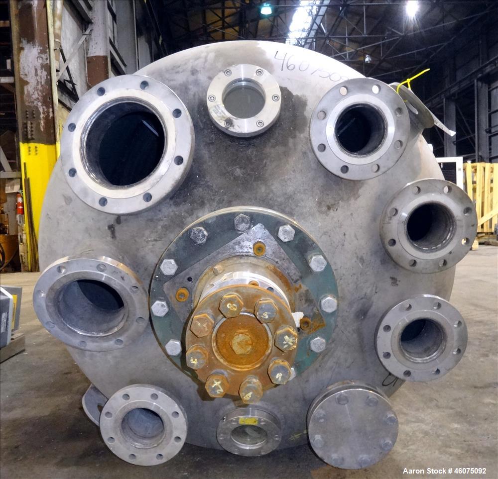 Used Hebeler Pressure Tank, 700 Gallon, 304L Stainless Steel, Vertical. 48" Diameter x 81" straight side, 2:1 elliptical top & bottom. Internal rated 80/Full Vacuum at -20 to 200 degrees F. Top enter...