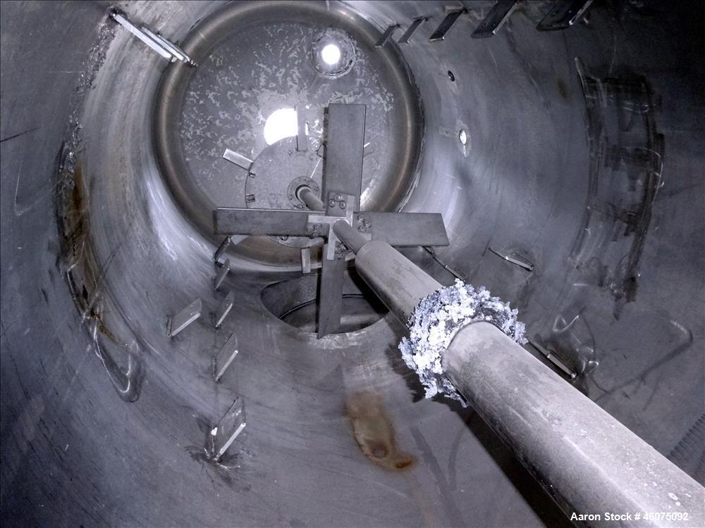 Used Hebeler Pressure Tank, 700 Gallon, 304L Stainless Steel, Vertical. 48" Diameter x 81" straight side, 2:1 elliptical top & bottom. Internal rated 80/Full Vacuum at -20 to 200 degrees F. Top enter...